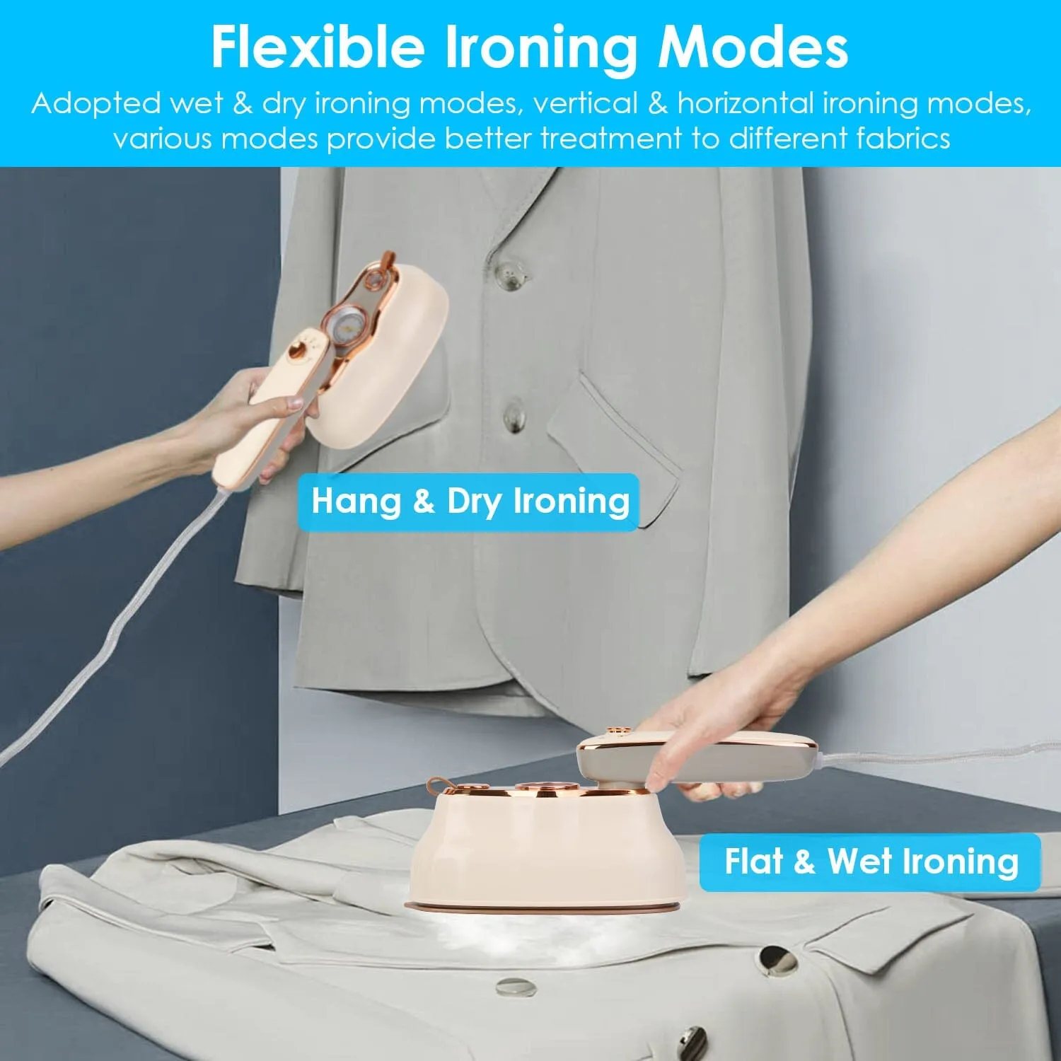 1200W Foldable Handheld Clothes Iron Steamer