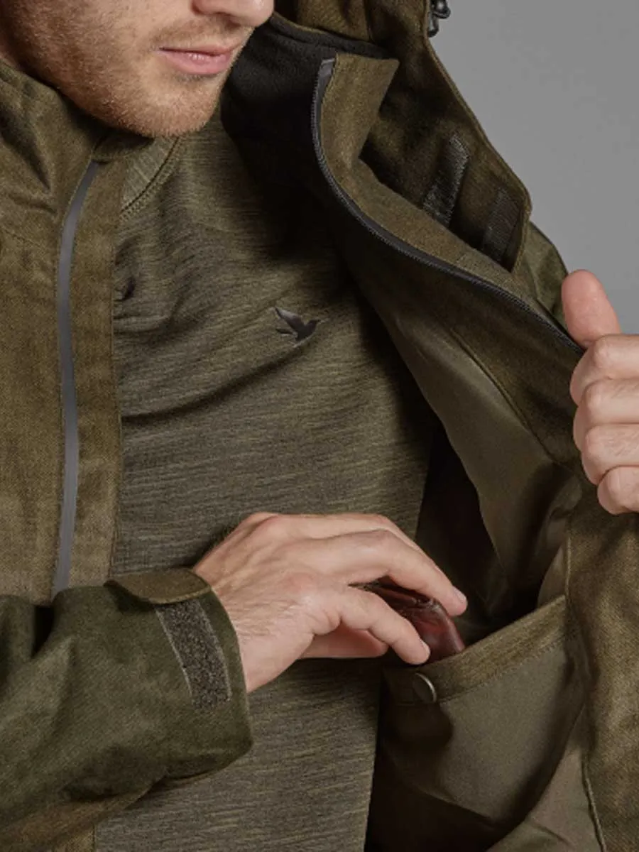 20% OFF SEELAND Avail Jacket - Mens - Pine Green Melange - Size: UK: 40" Chest (EU: 50)