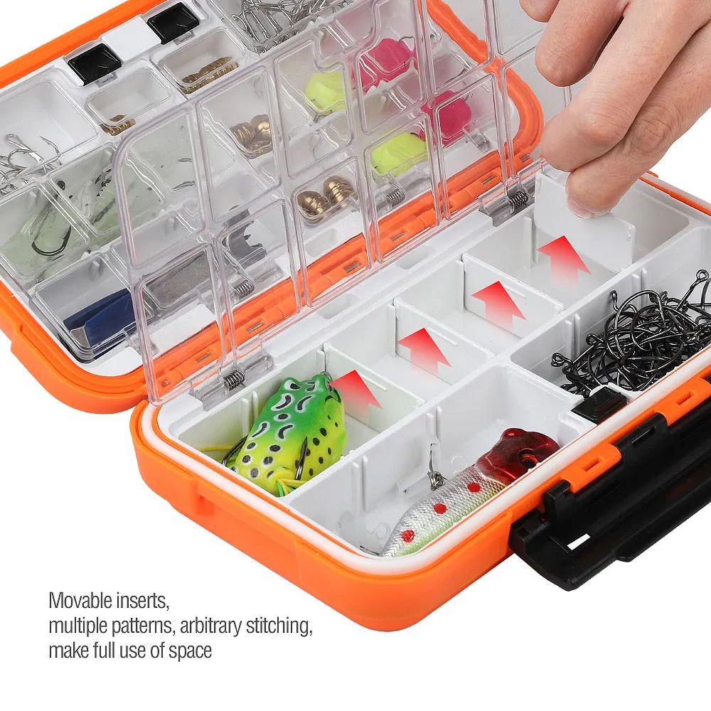 24/28 Grid Fishing Gear Accessories Waterproof sub-Box Fishing Hook Supplies Tool Storage Box Fishing Tackle box
