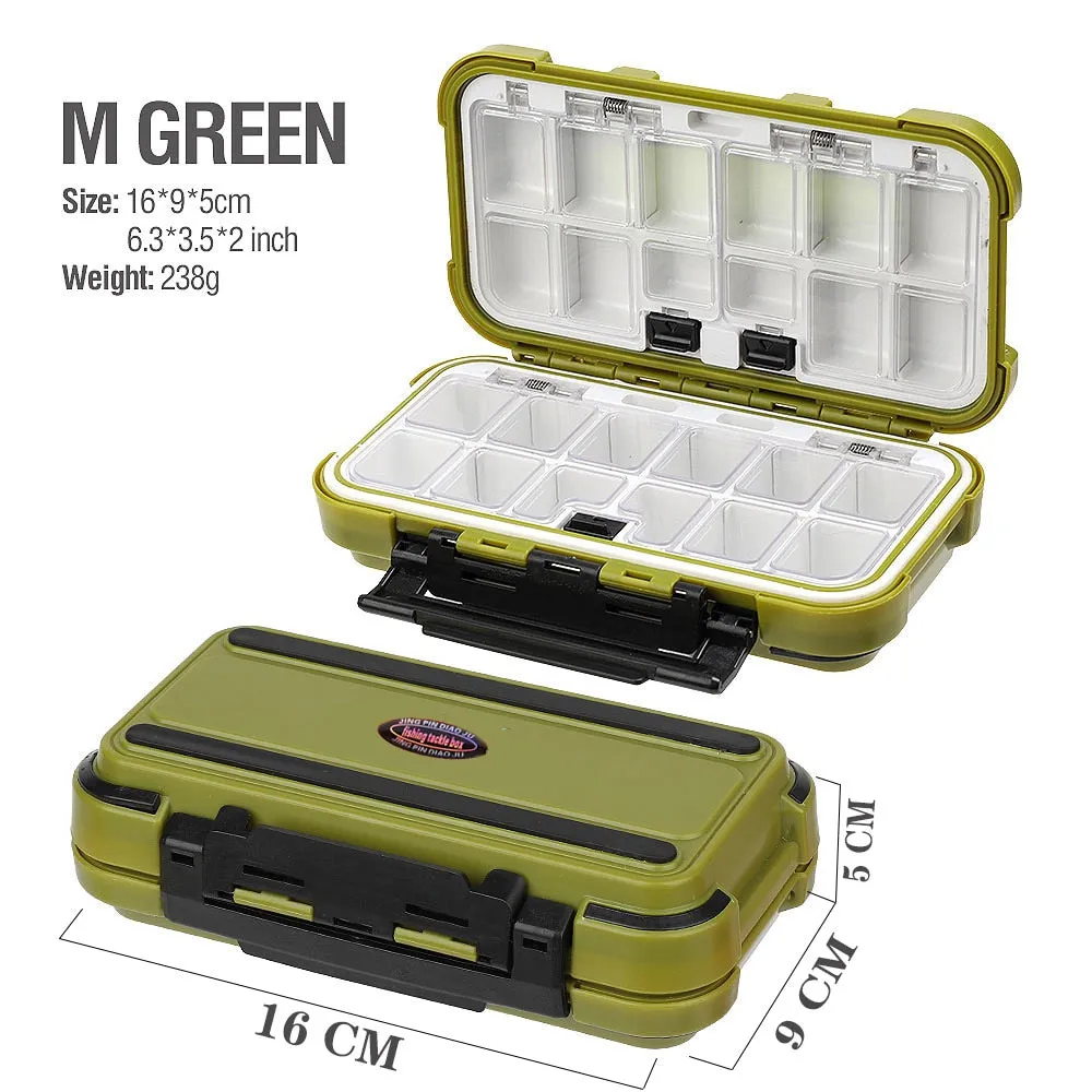 24/28 Grid Fishing Gear Accessories Waterproof sub-Box Fishing Hook Supplies Tool Storage Box Fishing Tackle box