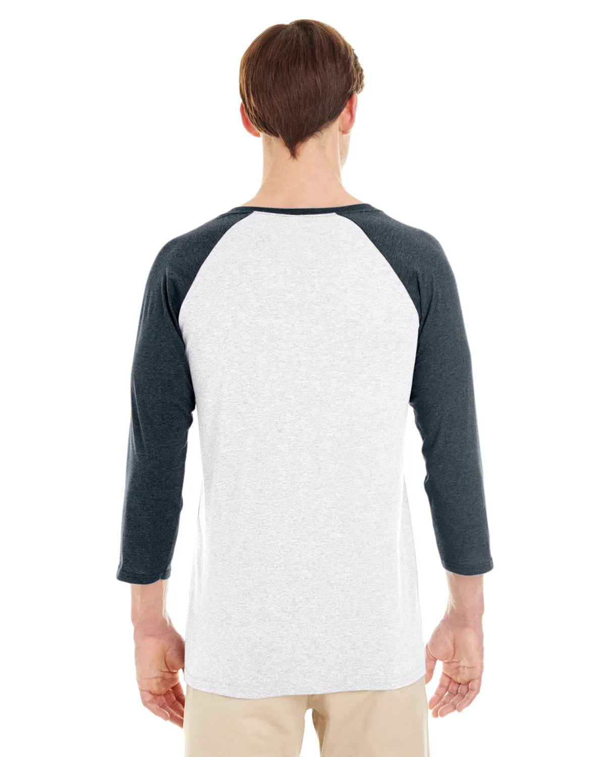 601RR-Jerzees-WHT HTH/ BLK HTH