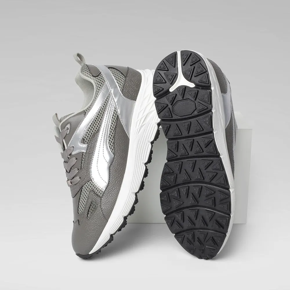 8 CM/3.15 Inches CMR CHAMARIPA Men’s Gray Elevator Sneakers