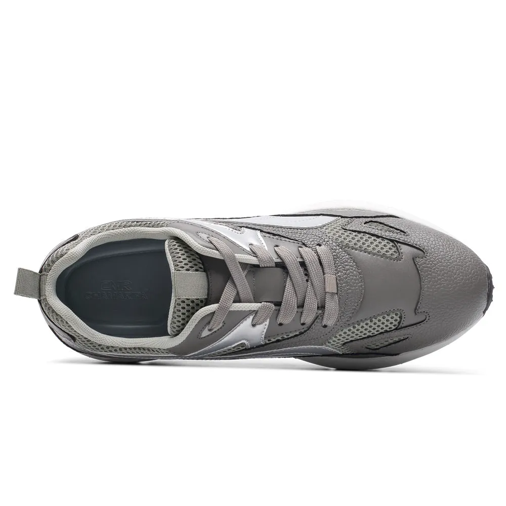 8 CM/3.15 Inches CMR CHAMARIPA Men’s Gray Elevator Sneakers