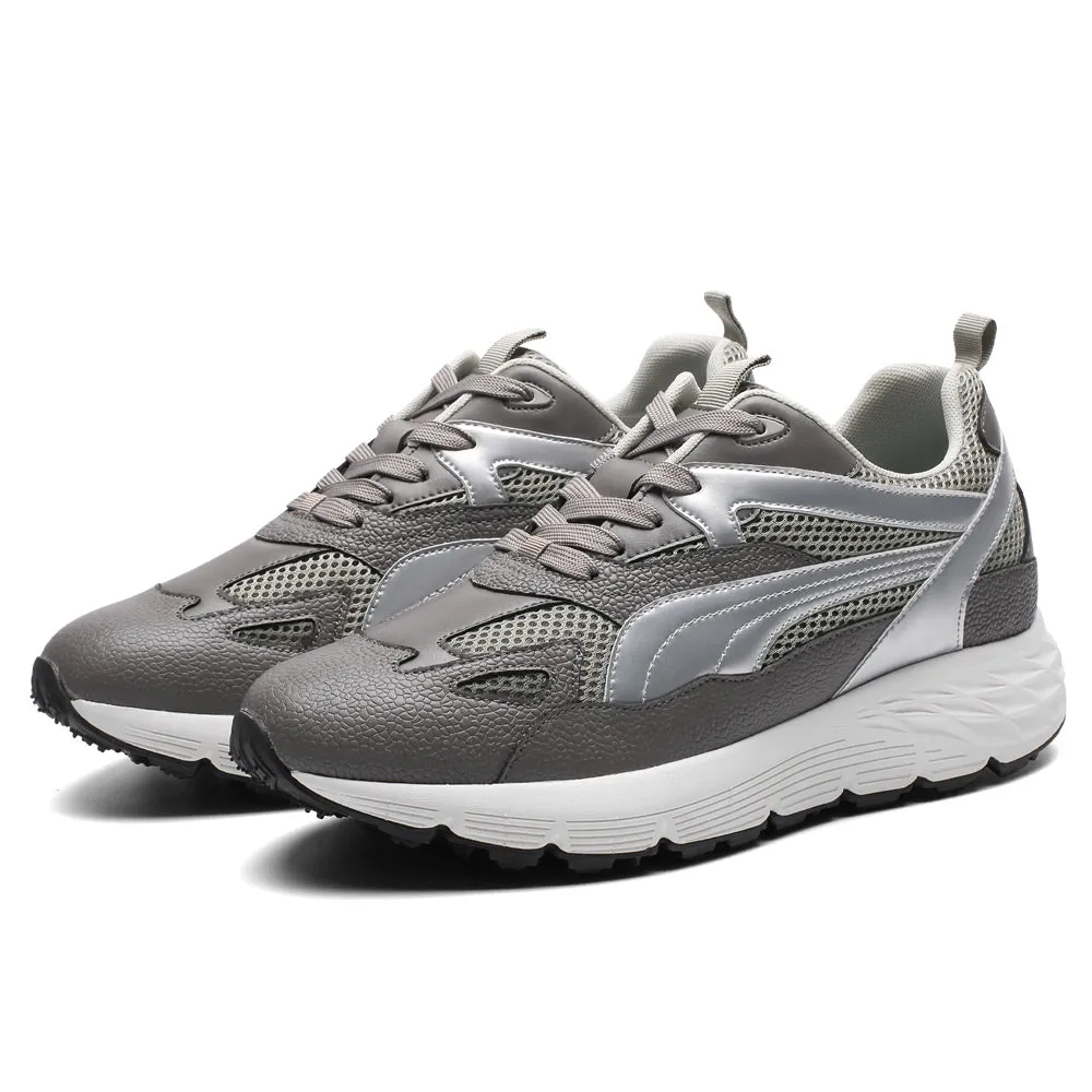 8 CM/3.15 Inches CMR CHAMARIPA Men’s Gray Elevator Sneakers