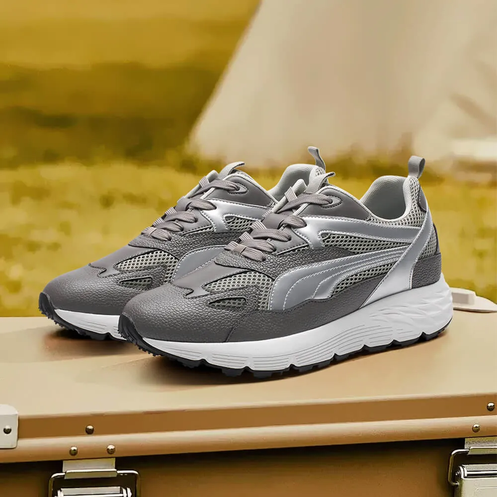 8 CM/3.15 Inches CMR CHAMARIPA Men’s Gray Elevator Sneakers