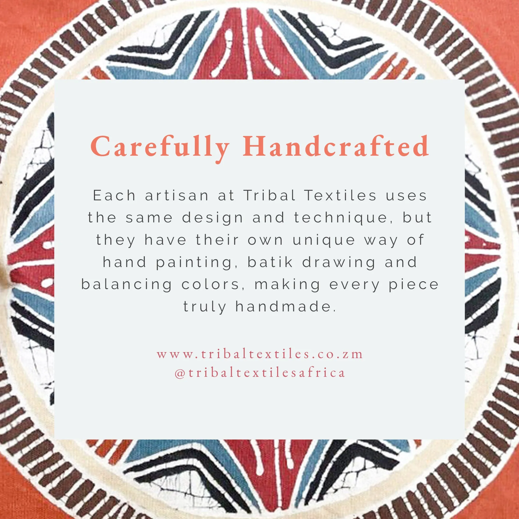 African Circles Massai Red Travel Pouch