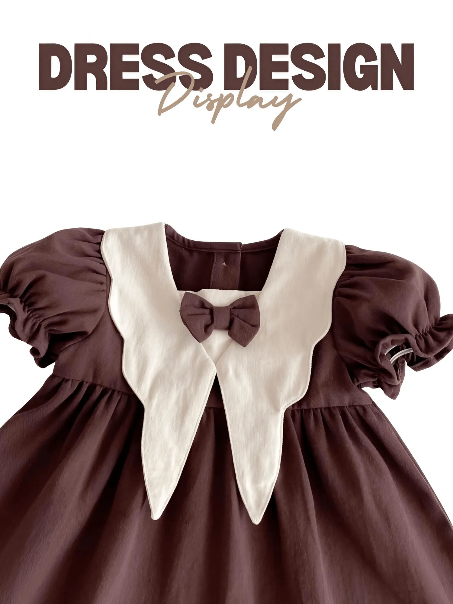 Autumn Baby Girls Dress Casual Bow Clothes Spring Cotton Girls Princess Dress Big Turn Down Collar Dress Girls Clothes