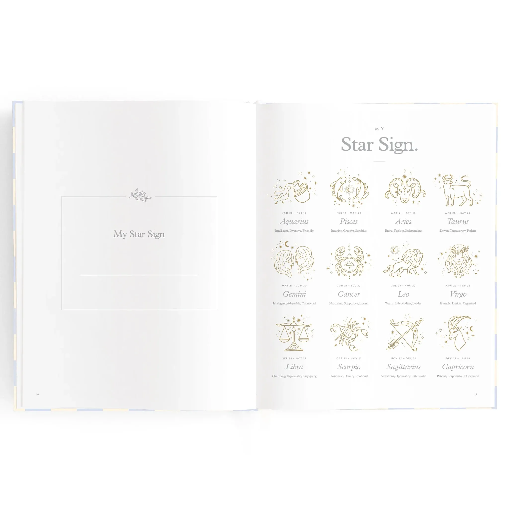 Baby Book Blue Check Boxed