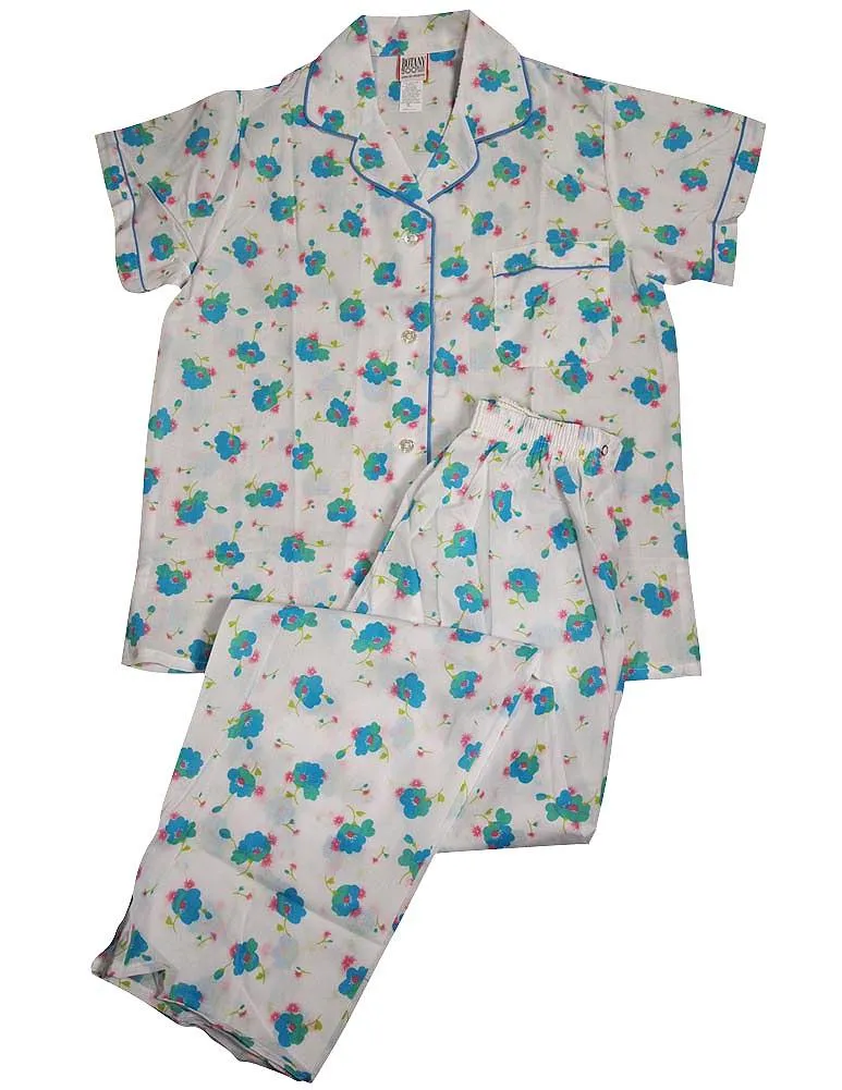 Botony 500 - Ladies Plus Short Sleeve Broadcloth Pajamas
