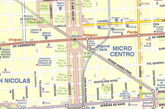 Buenos Aires & Northern Argentina Folded Travel Map (3rd Edition) by ITMB (2008)