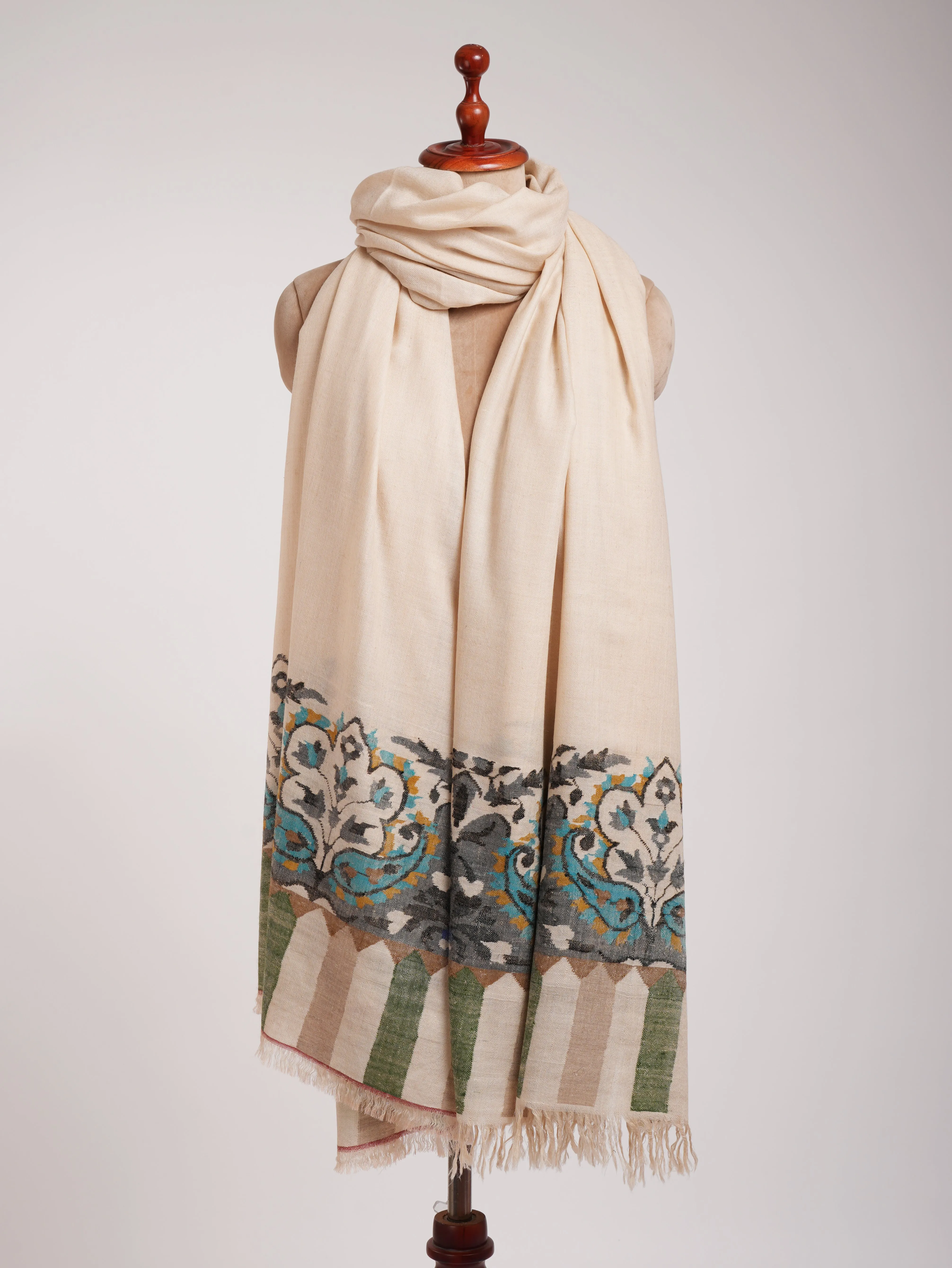 Bulky Oversized Pure Pashmina Kani Wrap
