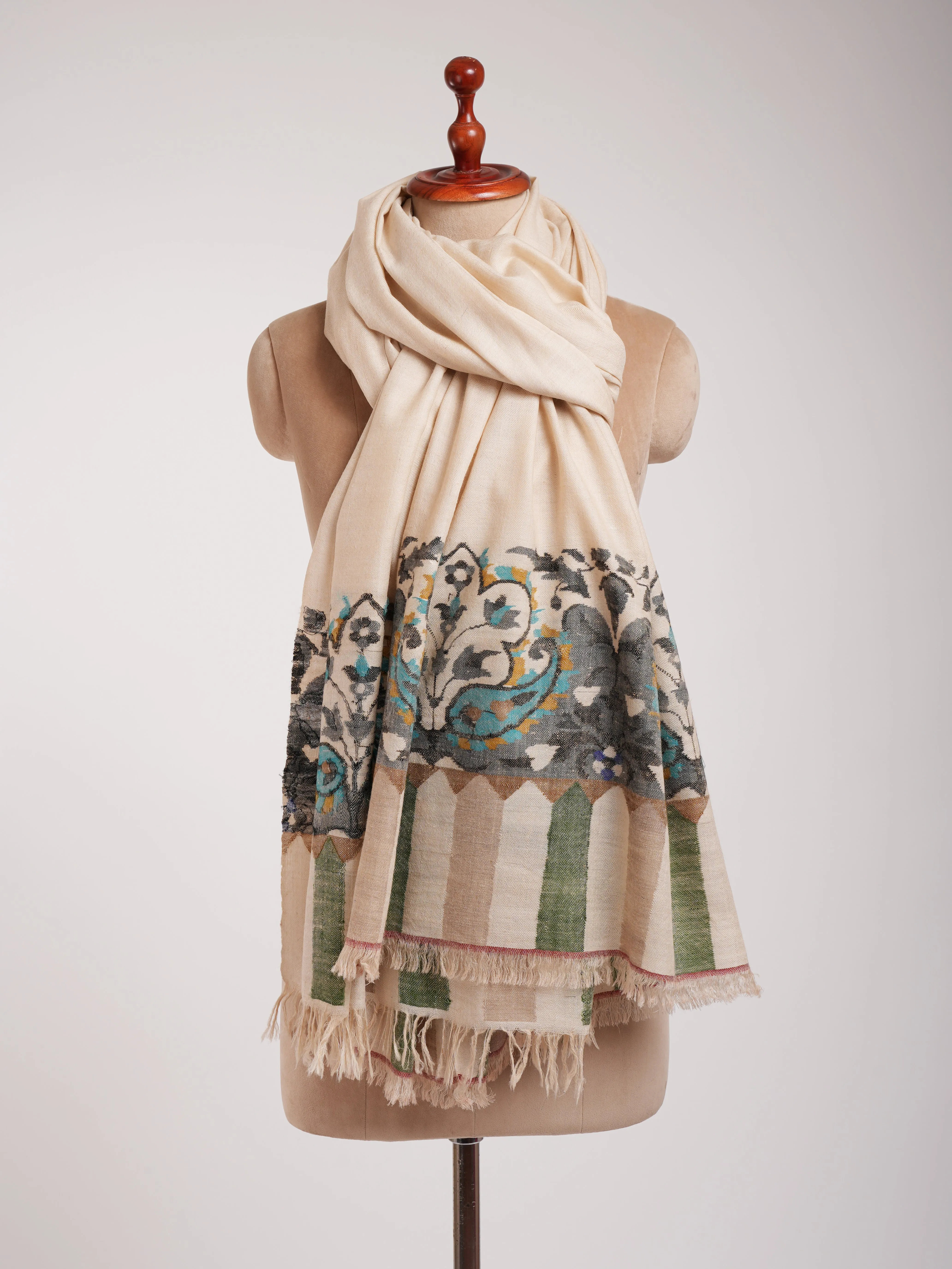 Bulky Oversized Pure Pashmina Kani Wrap