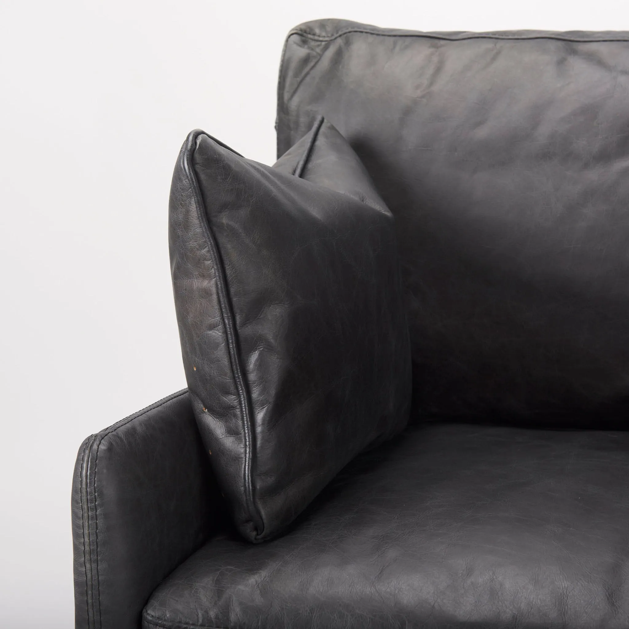 Colter Armchair in Black Leather