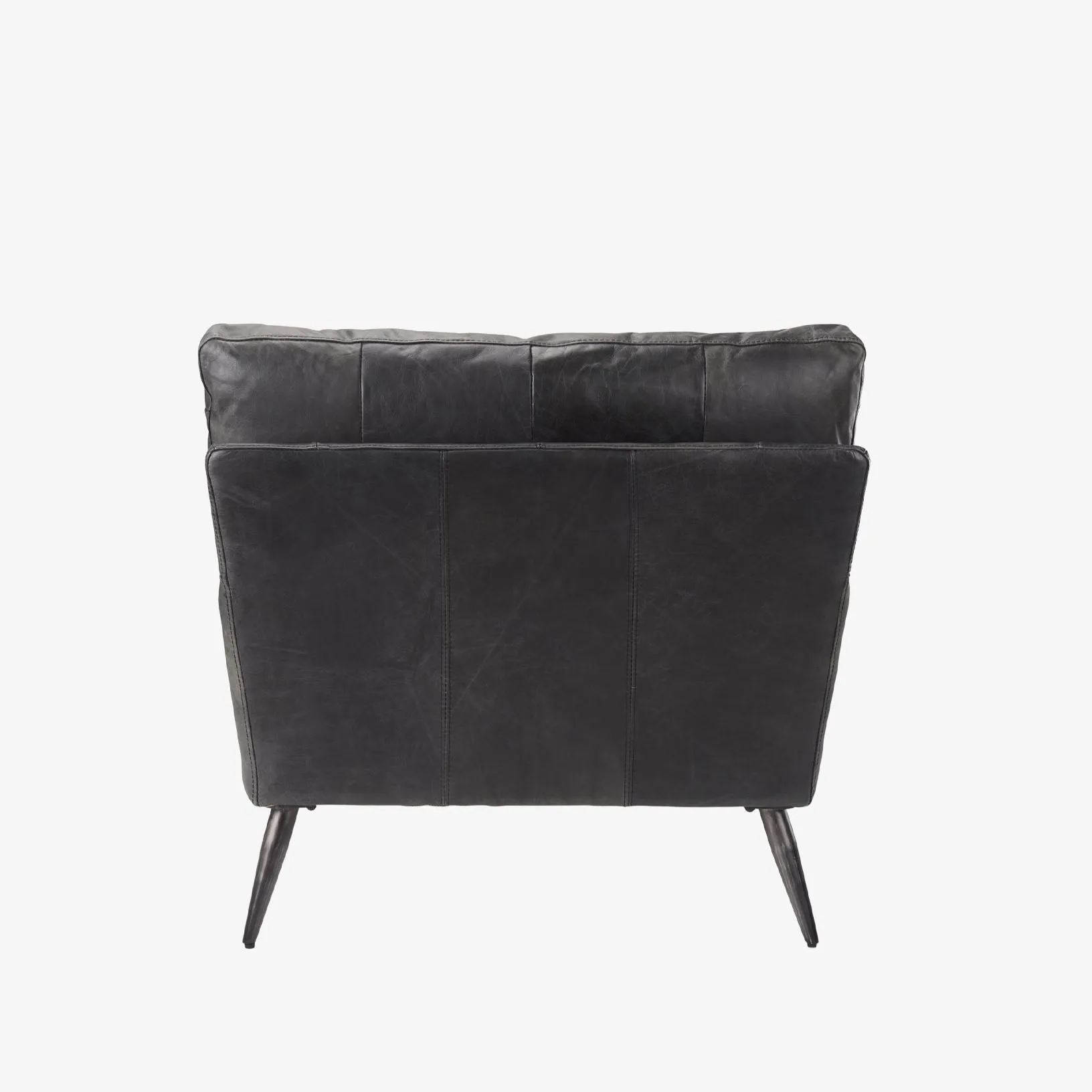 Colter Armchair in Black Leather