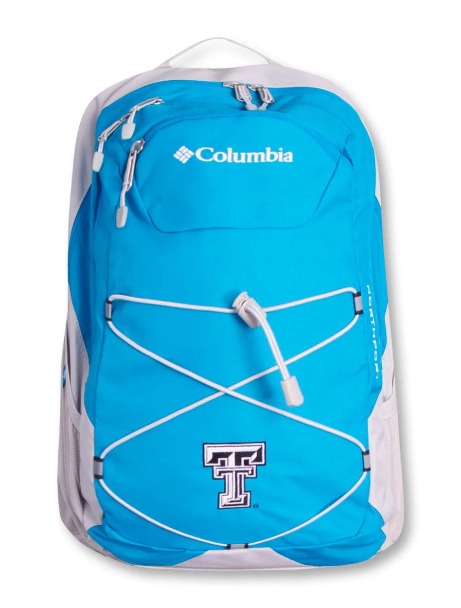 Columbia Texas Tech "Northport" Black and White Double T Backpack