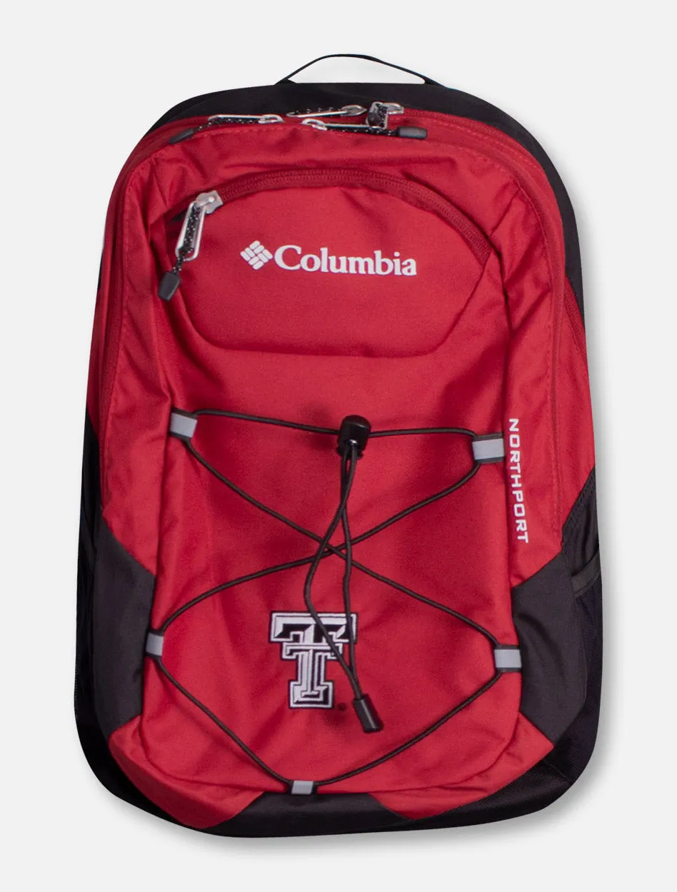 Columbia Texas Tech "Northport" Black and White Double T Backpack
