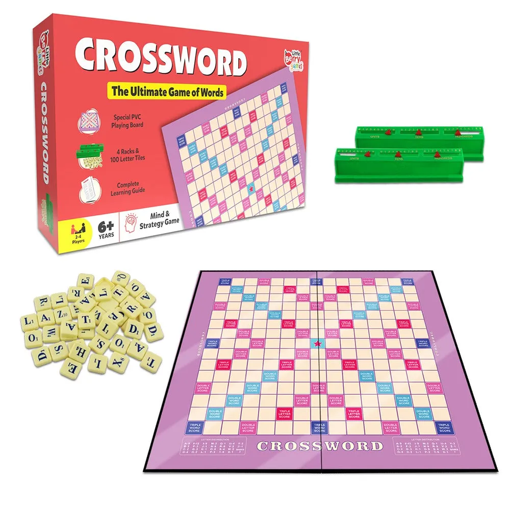 Ultimate Crossword Board Game - Multicolor Word Building Game