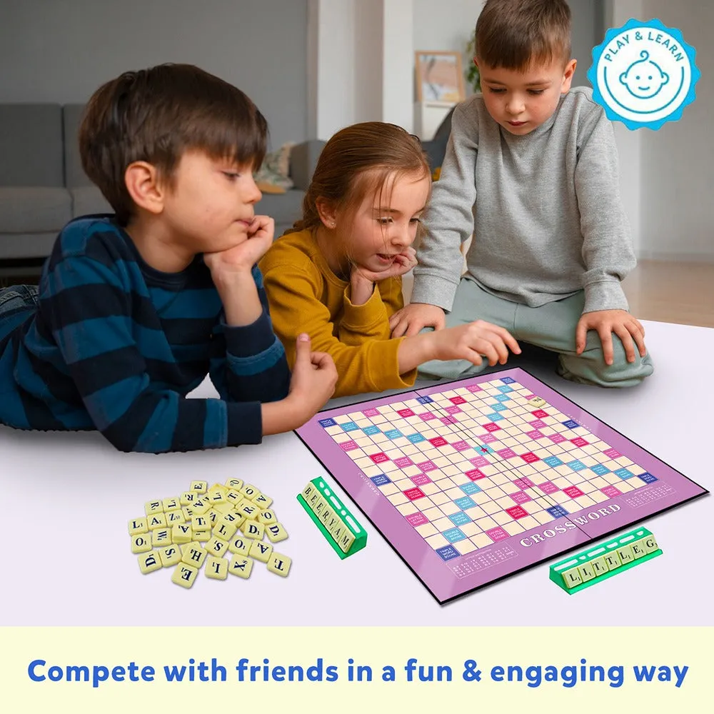 Ultimate Crossword Board Game - Multicolor Word Building Game