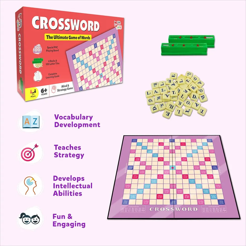 Ultimate Crossword Board Game - Multicolor Word Building Game