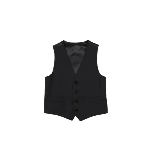 Dolce & Gabbana Four Button Black Waistcoat