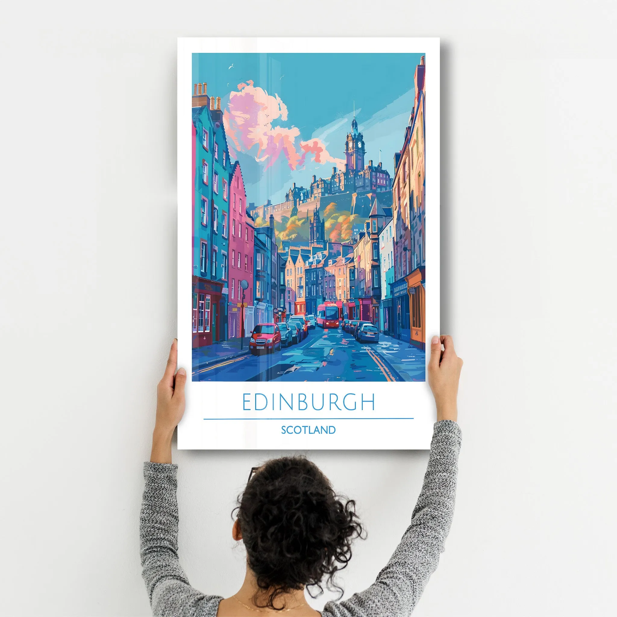 Edinburgh Scotland-Travel Posters | Glass Wall Art