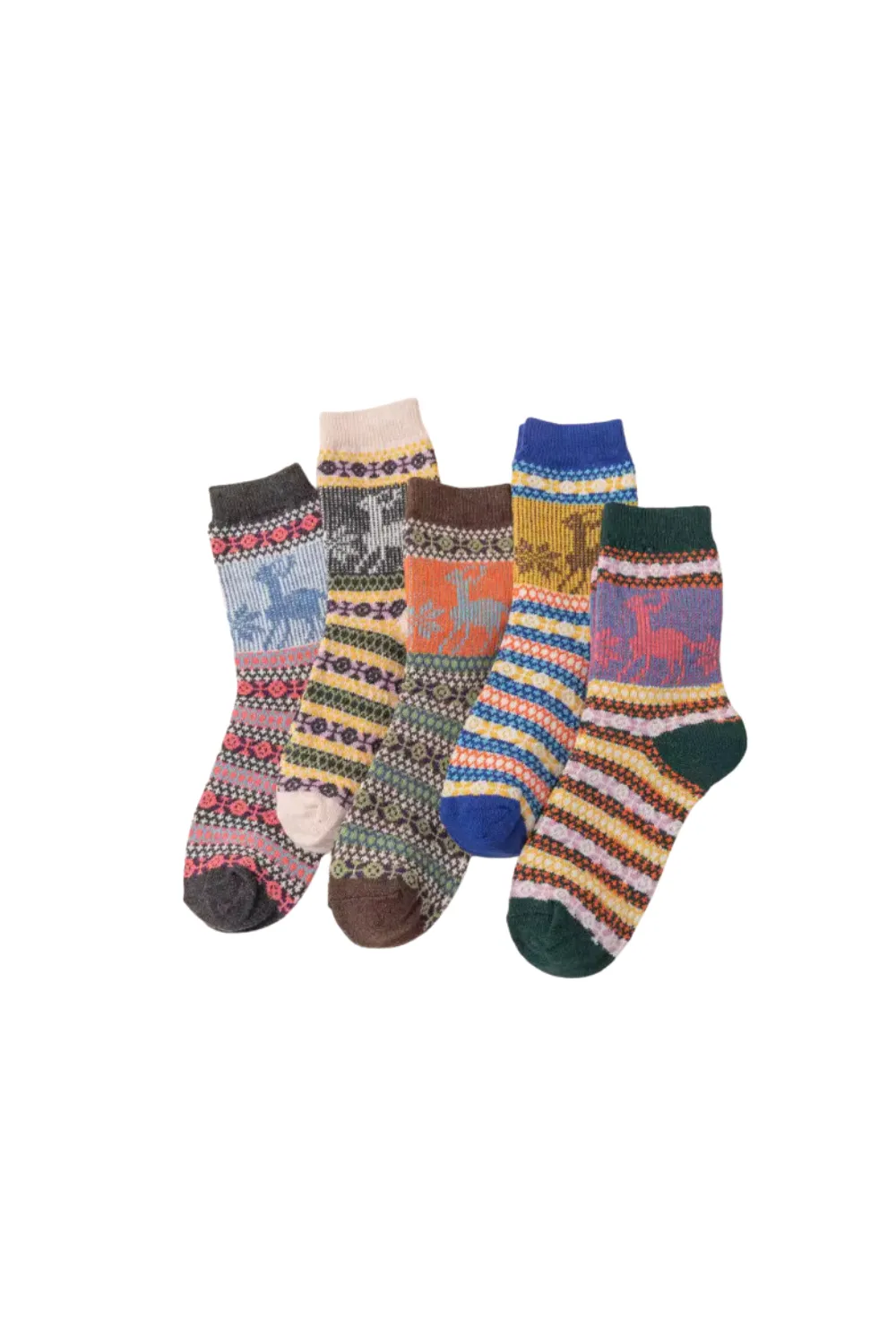 'Fatima' Cotton Thick Knit Socks (9 Styles)
