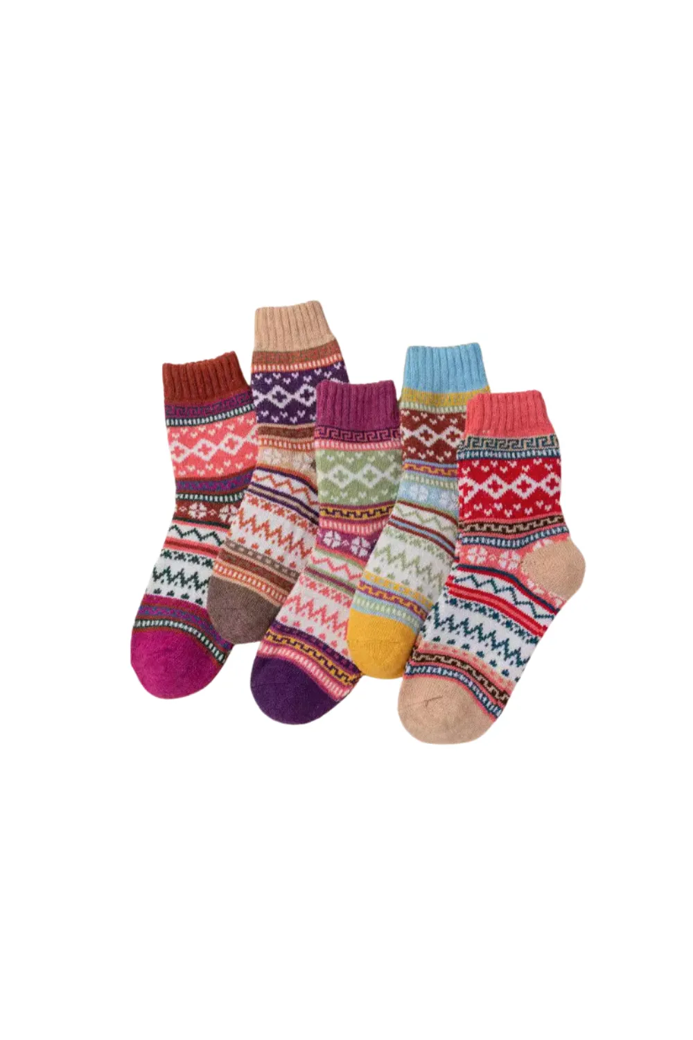 'Fatima' Cotton Thick Knit Socks (9 Styles)