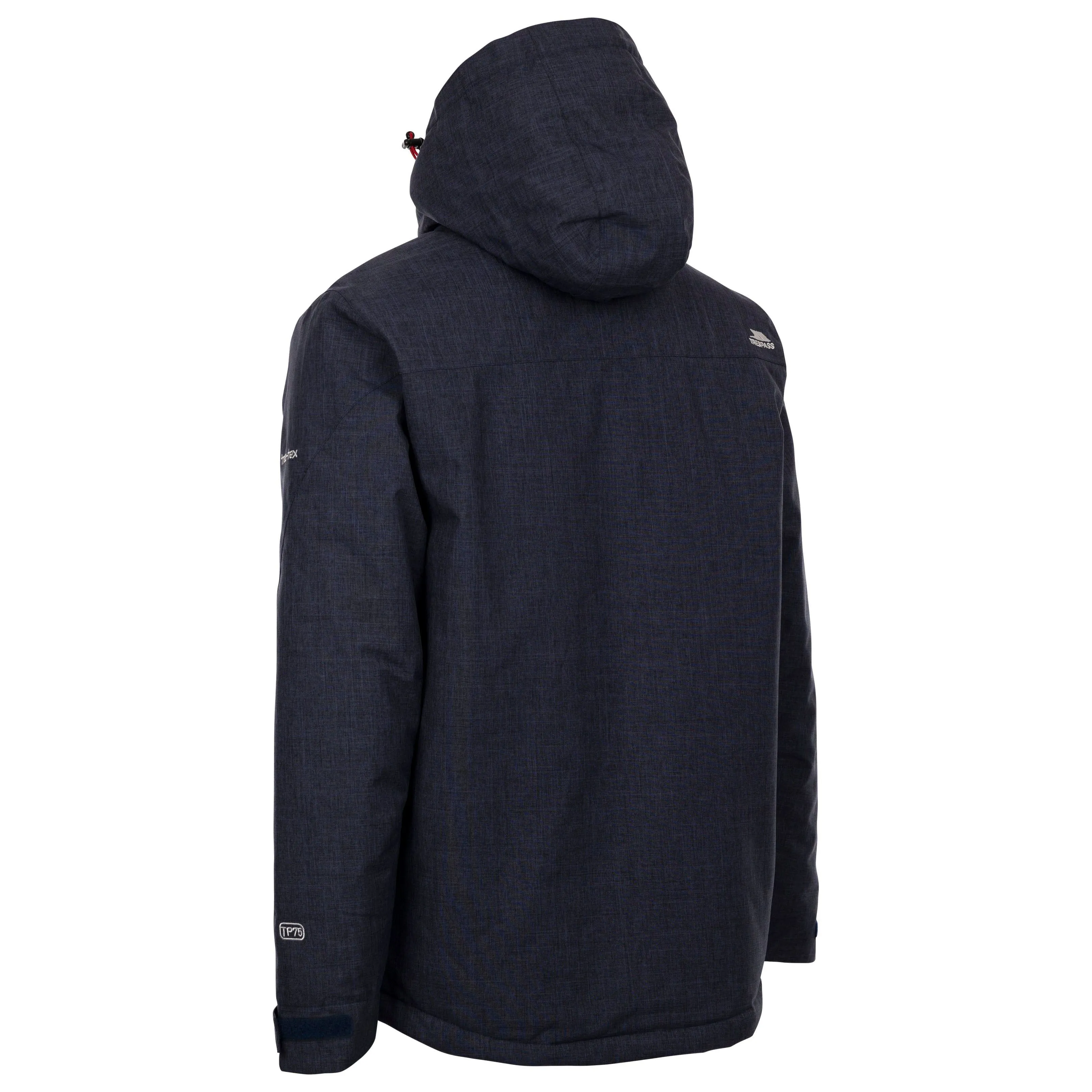 Fyfinn Men's Padded Waterproof Jacket in Navy Marl