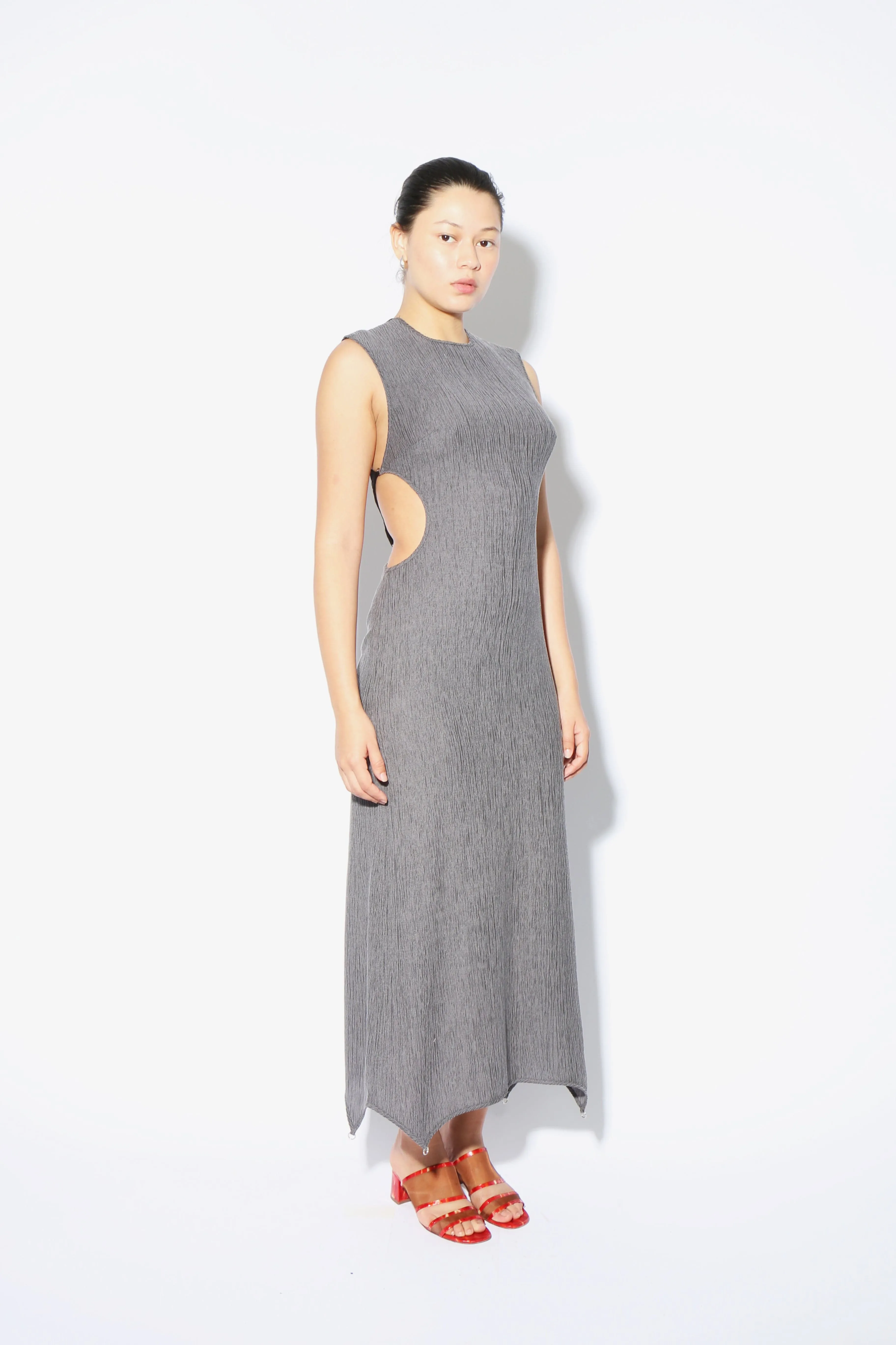 Grey Lattice Dress