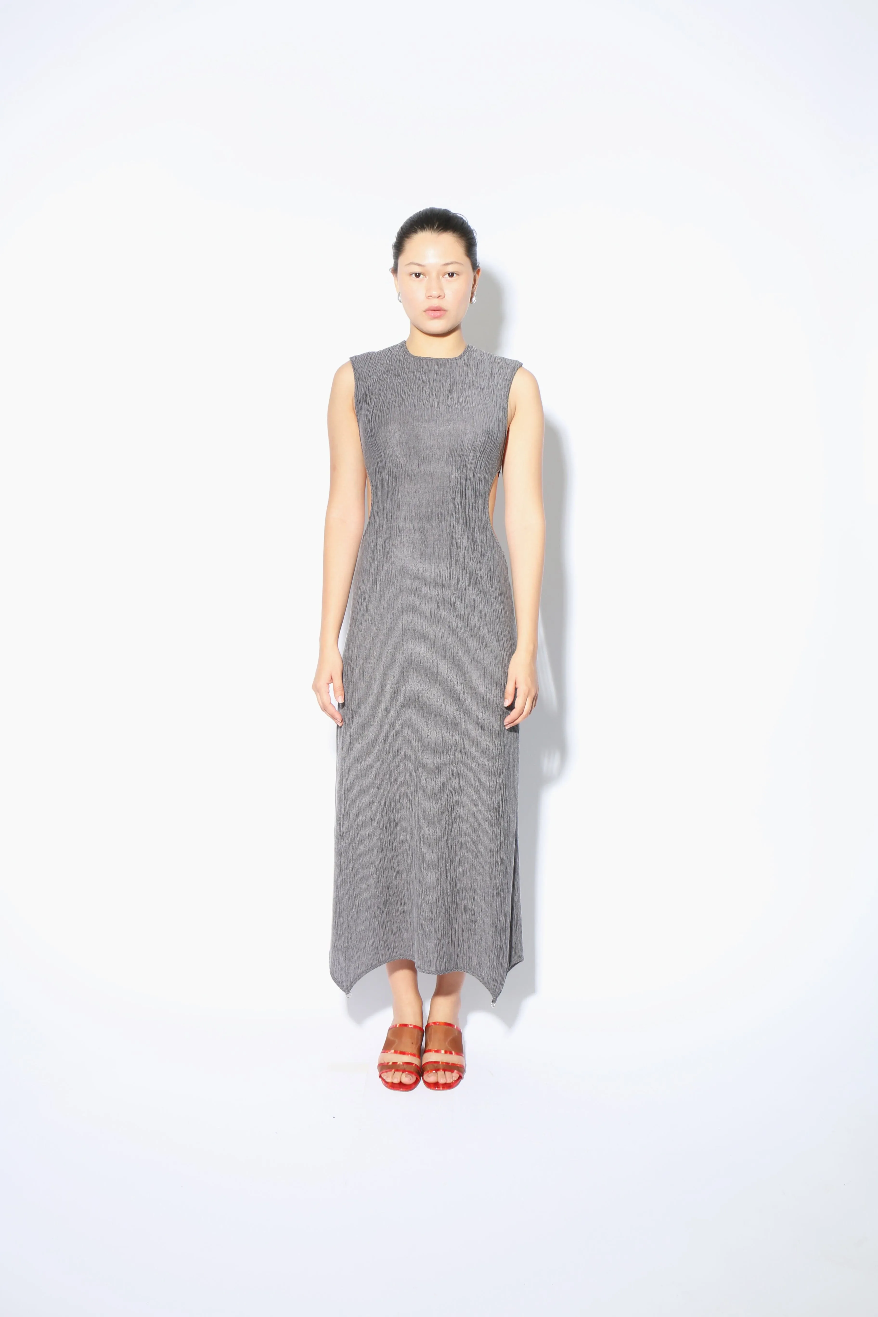 Grey Lattice Dress