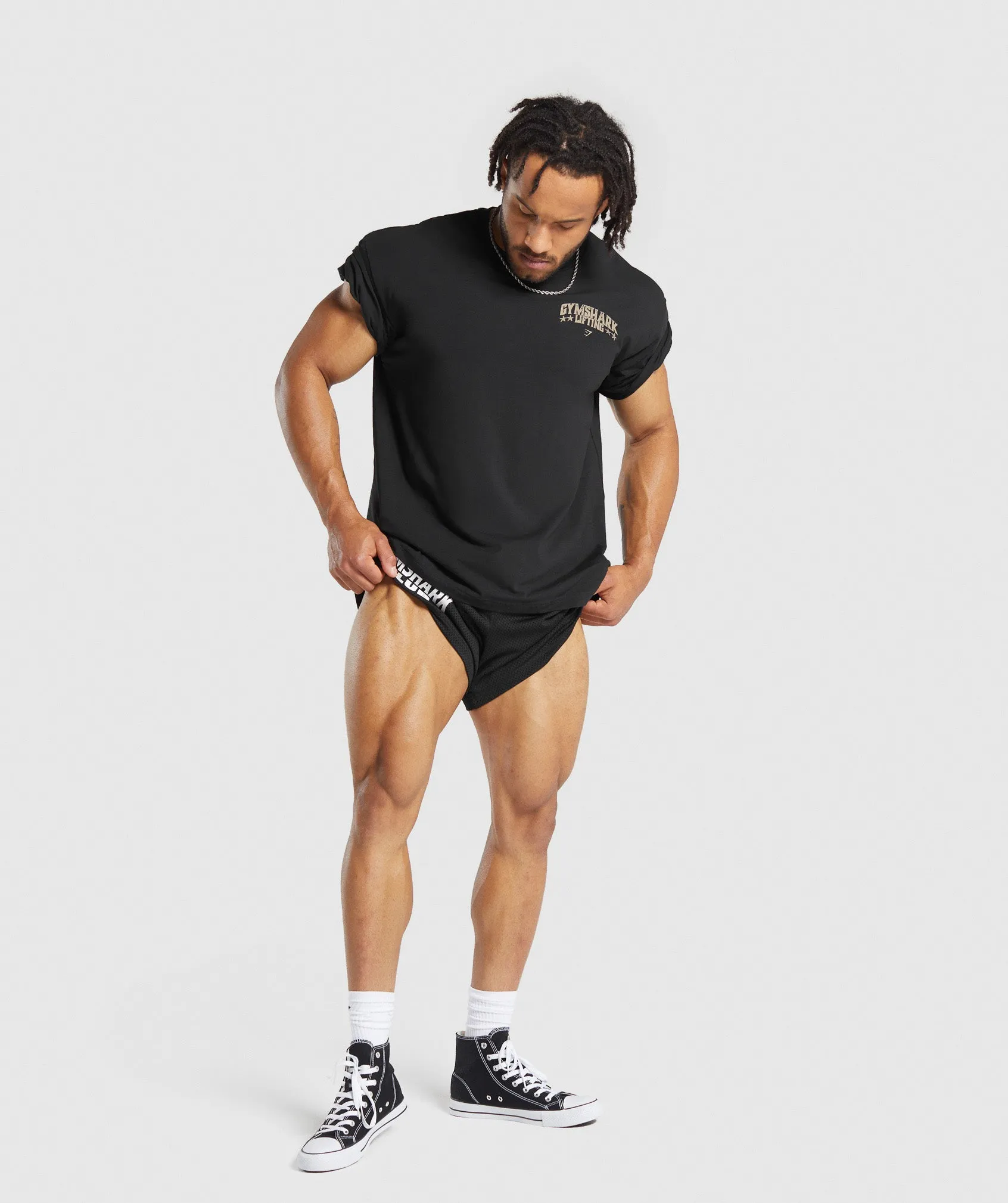 Gymshark Lifting Stars T-Shirt - Black