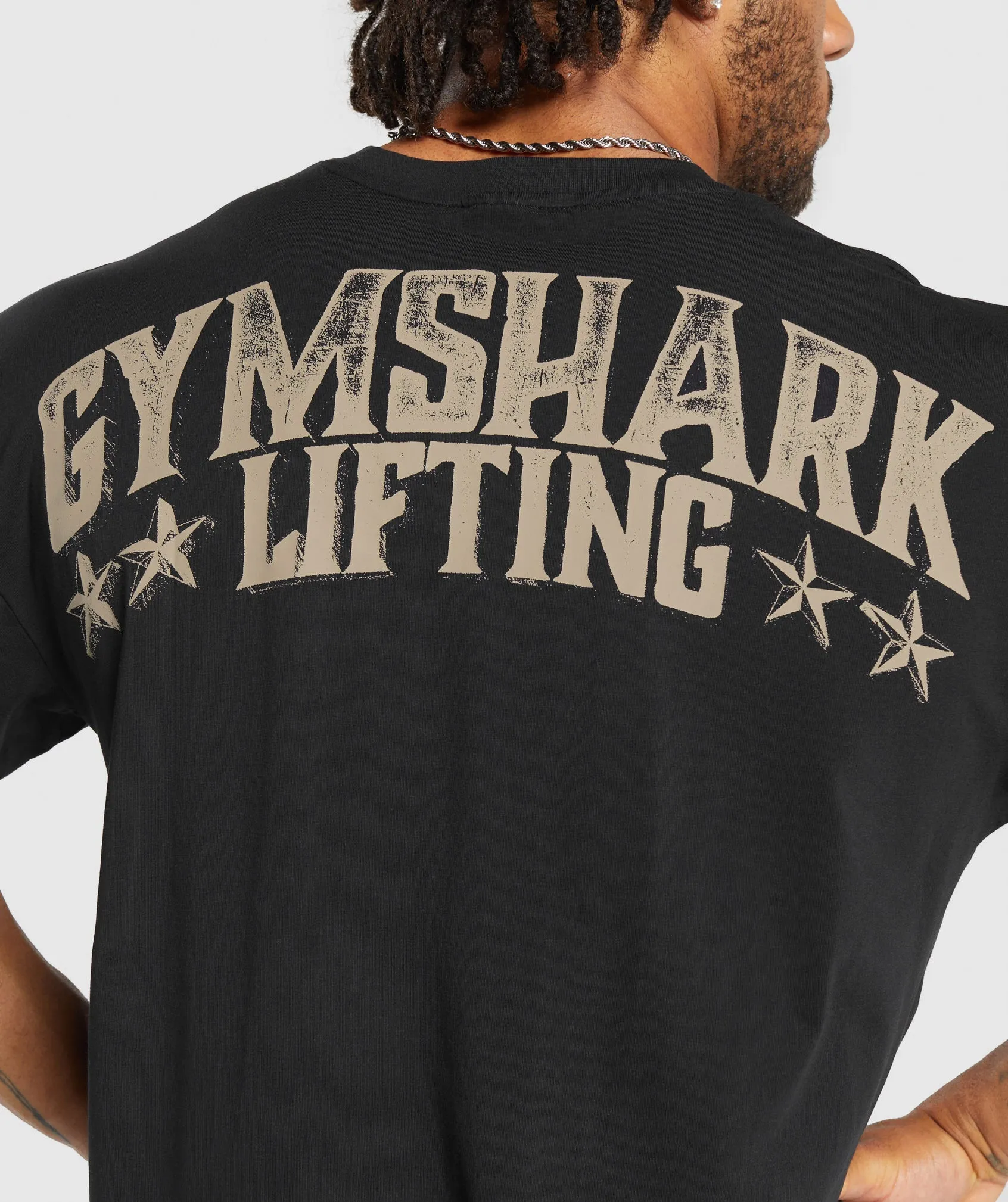 Gymshark Lifting Stars T-Shirt - Black
