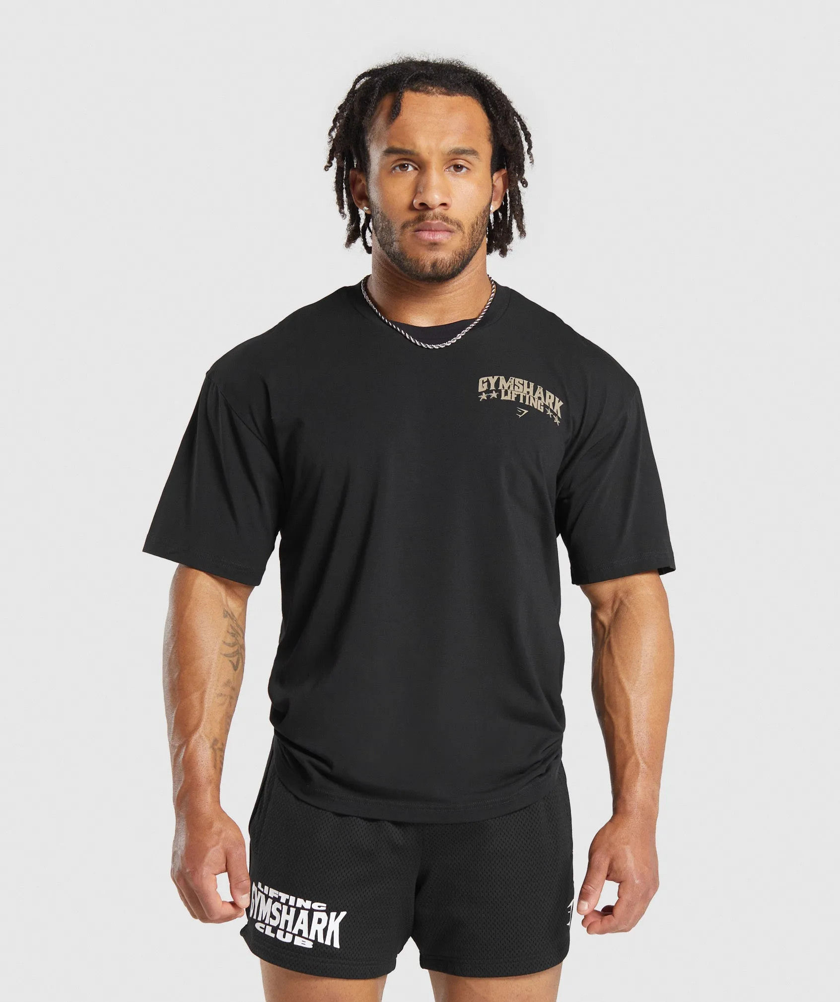Gymshark Lifting Stars T-Shirt - Black