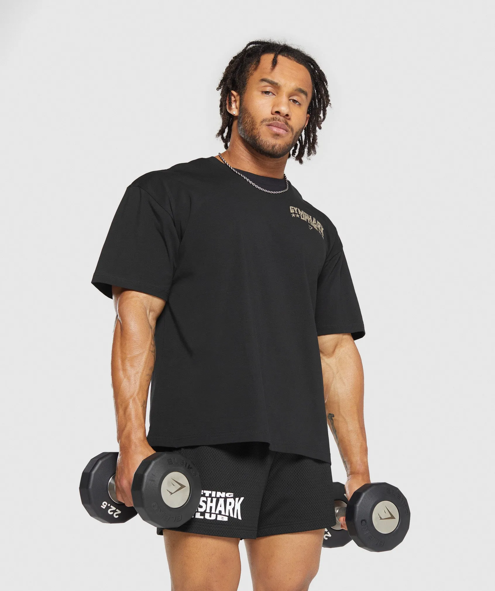 Gymshark Lifting Stars T-Shirt - Black