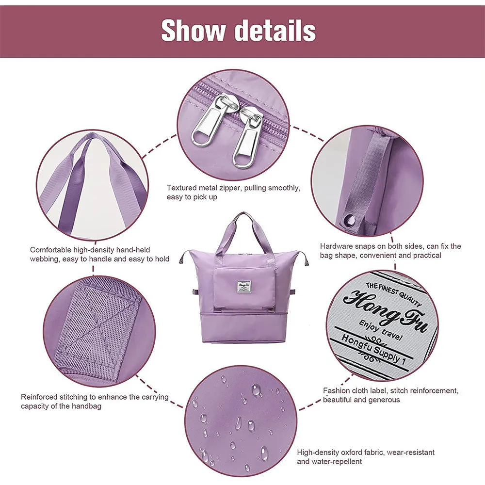 Large Capacity Travel Storage Bag (Lite Purple)