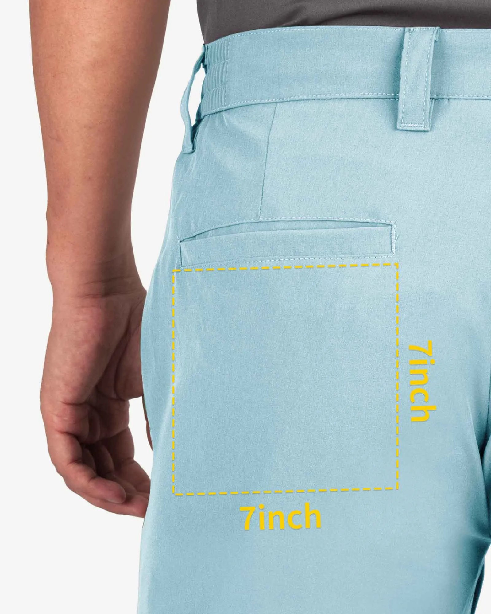 Men's 9" UPF 50  Golf Shorts with 5 Pockets