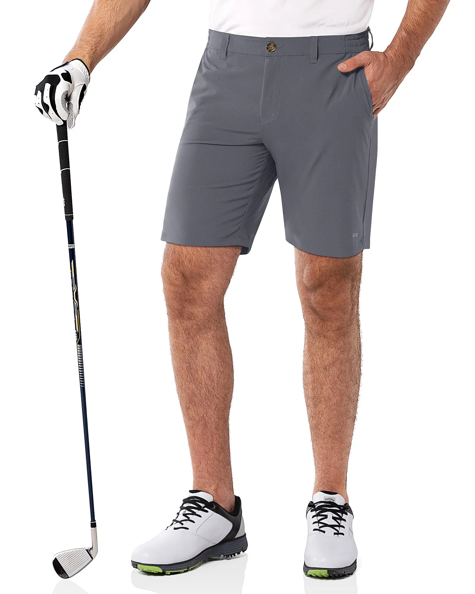 Men's 9" UPF 50  Golf Shorts with 5 Pockets