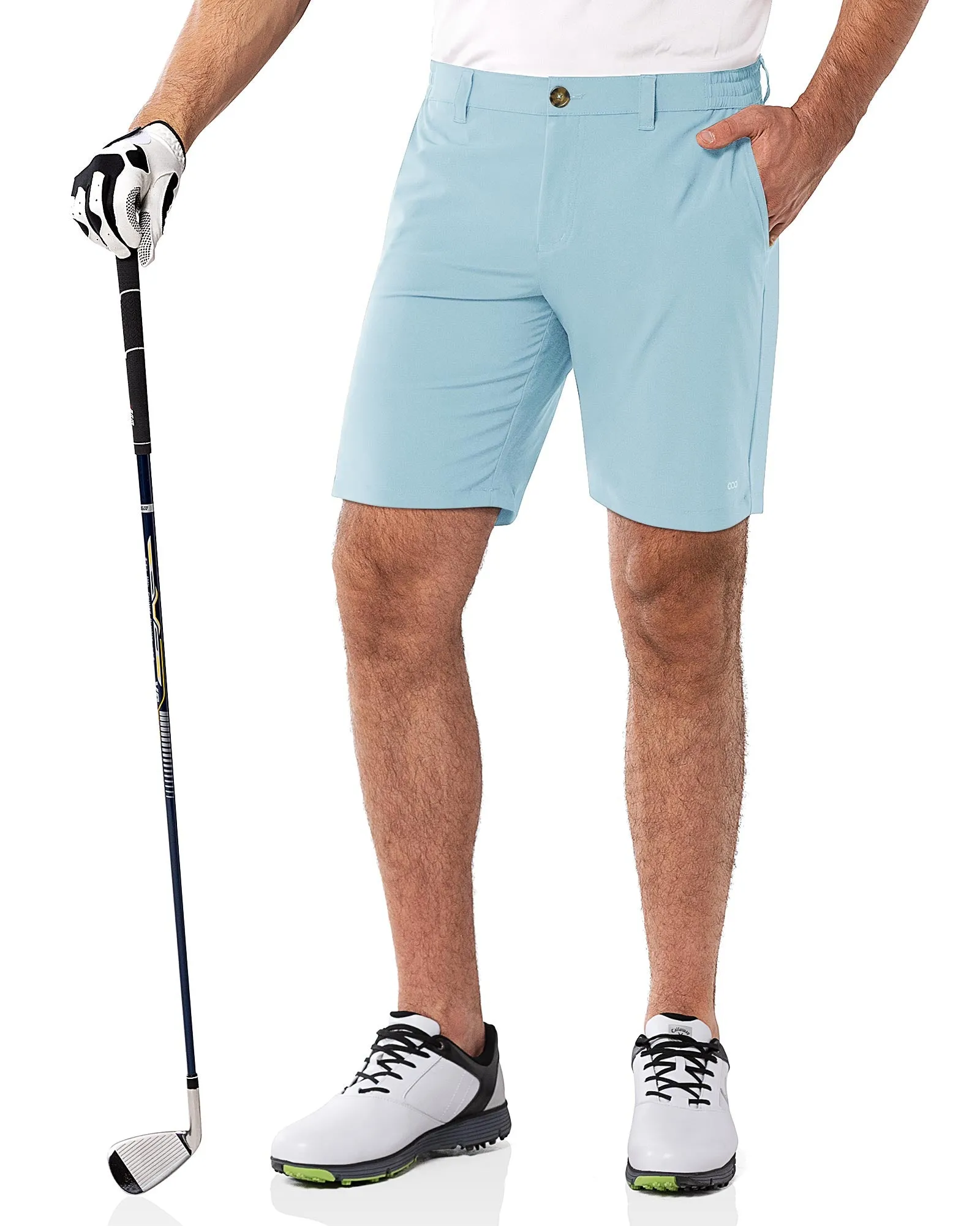 Men's 9" UPF 50  Golf Shorts with 5 Pockets