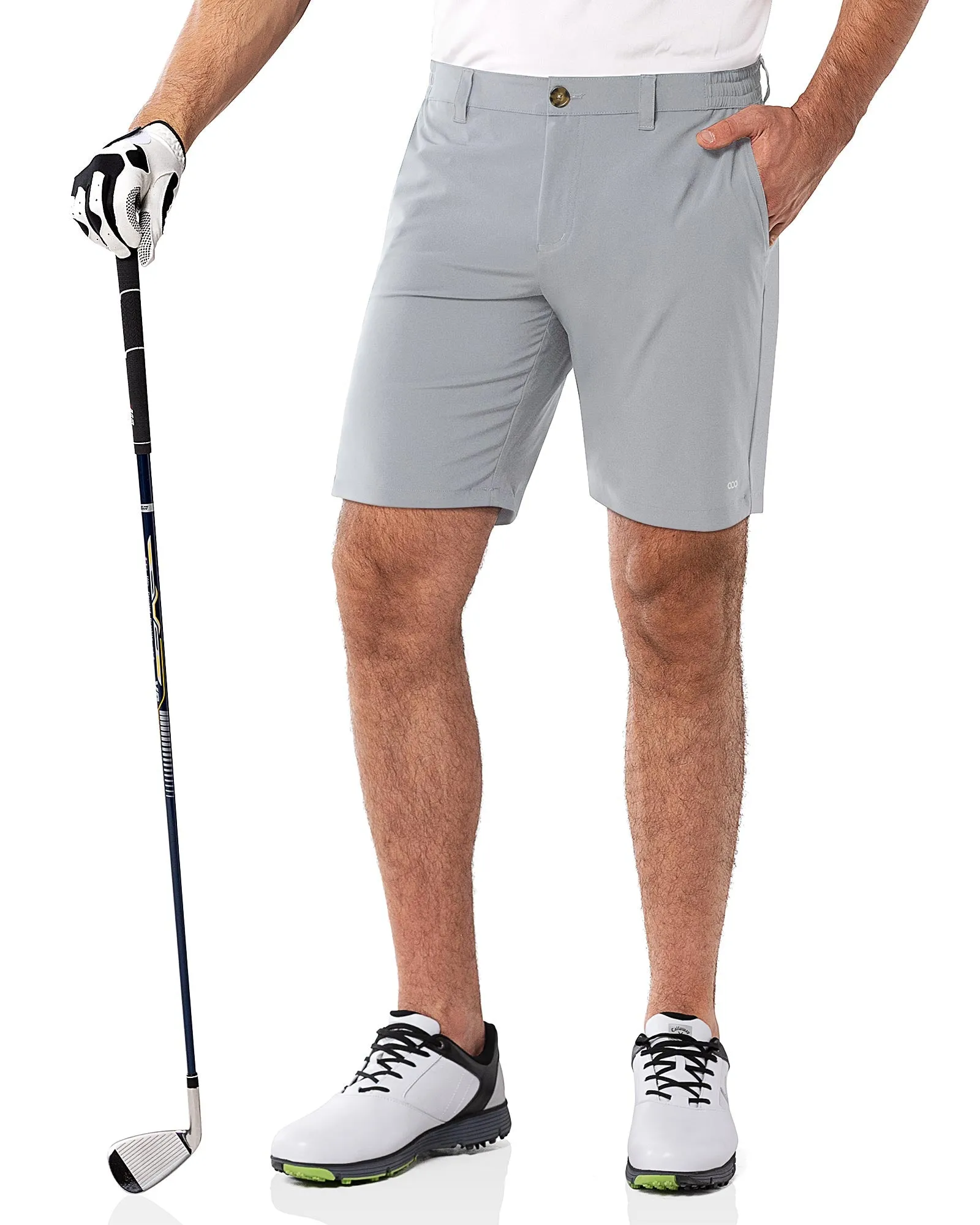 Men's 9" UPF 50  Golf Shorts with 5 Pockets