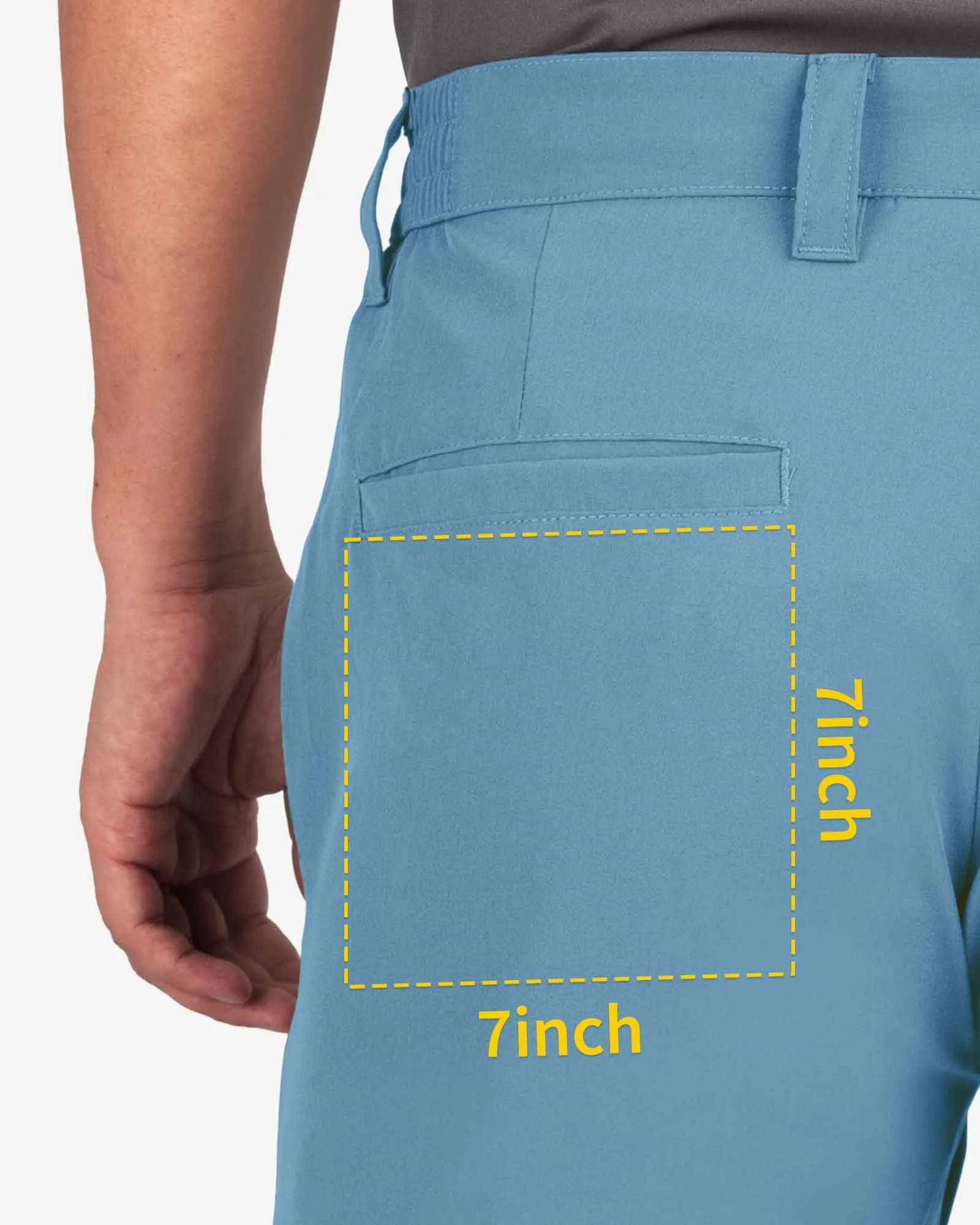 Men's 9" UPF 50  Golf Shorts with 5 Pockets