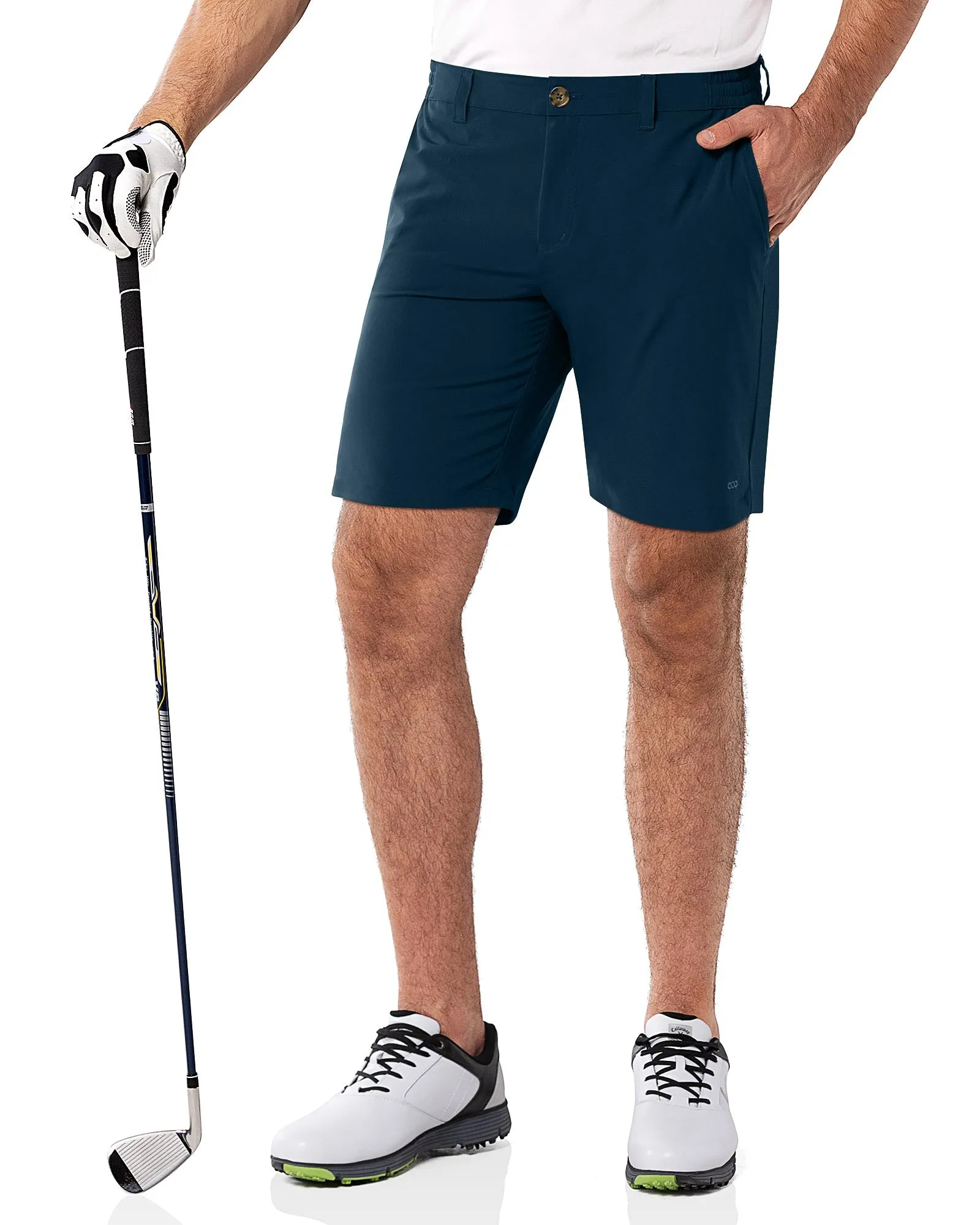 Men's 9" UPF 50  Golf Shorts with 5 Pockets