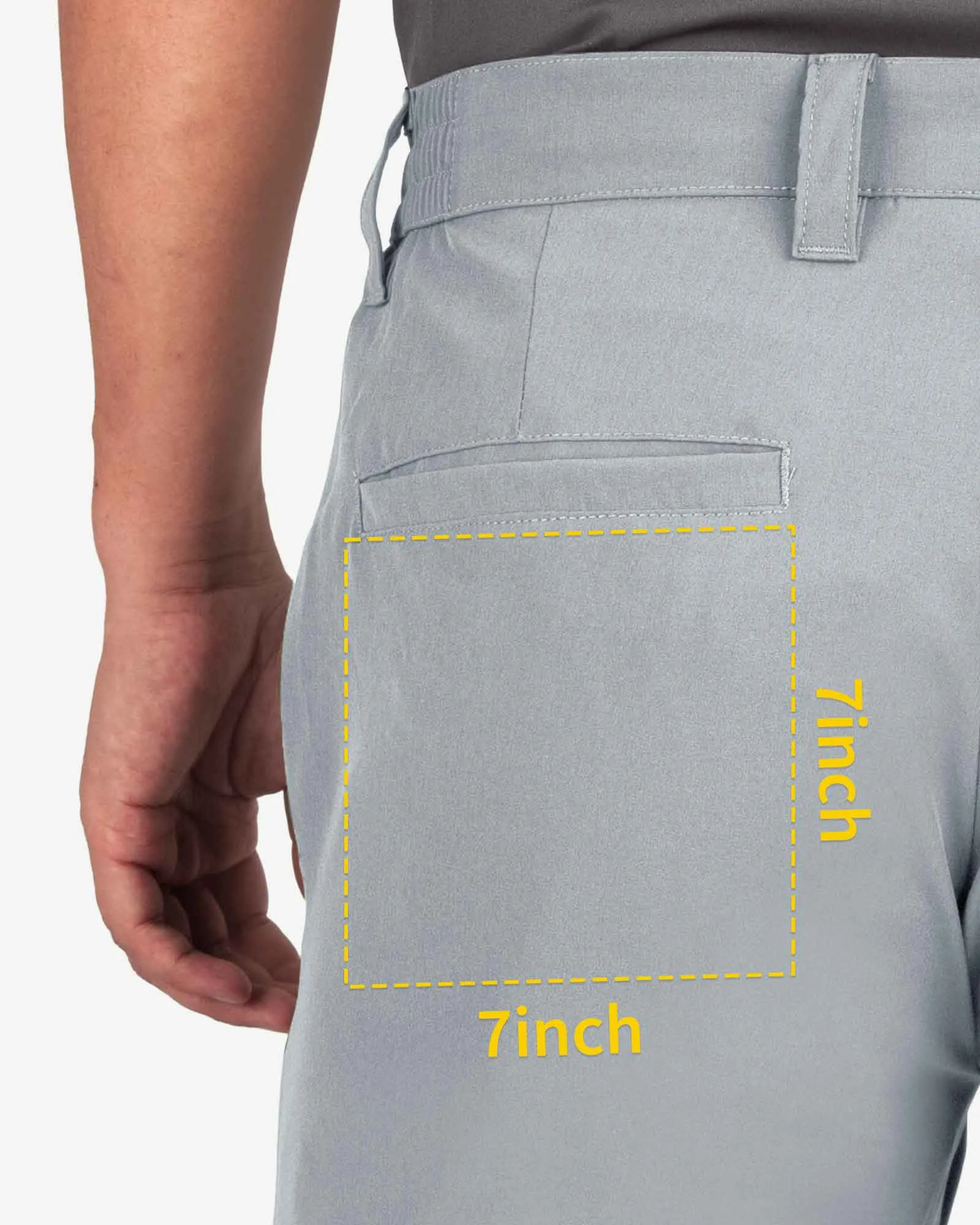 Men's 9" UPF 50  Golf Shorts with 5 Pockets