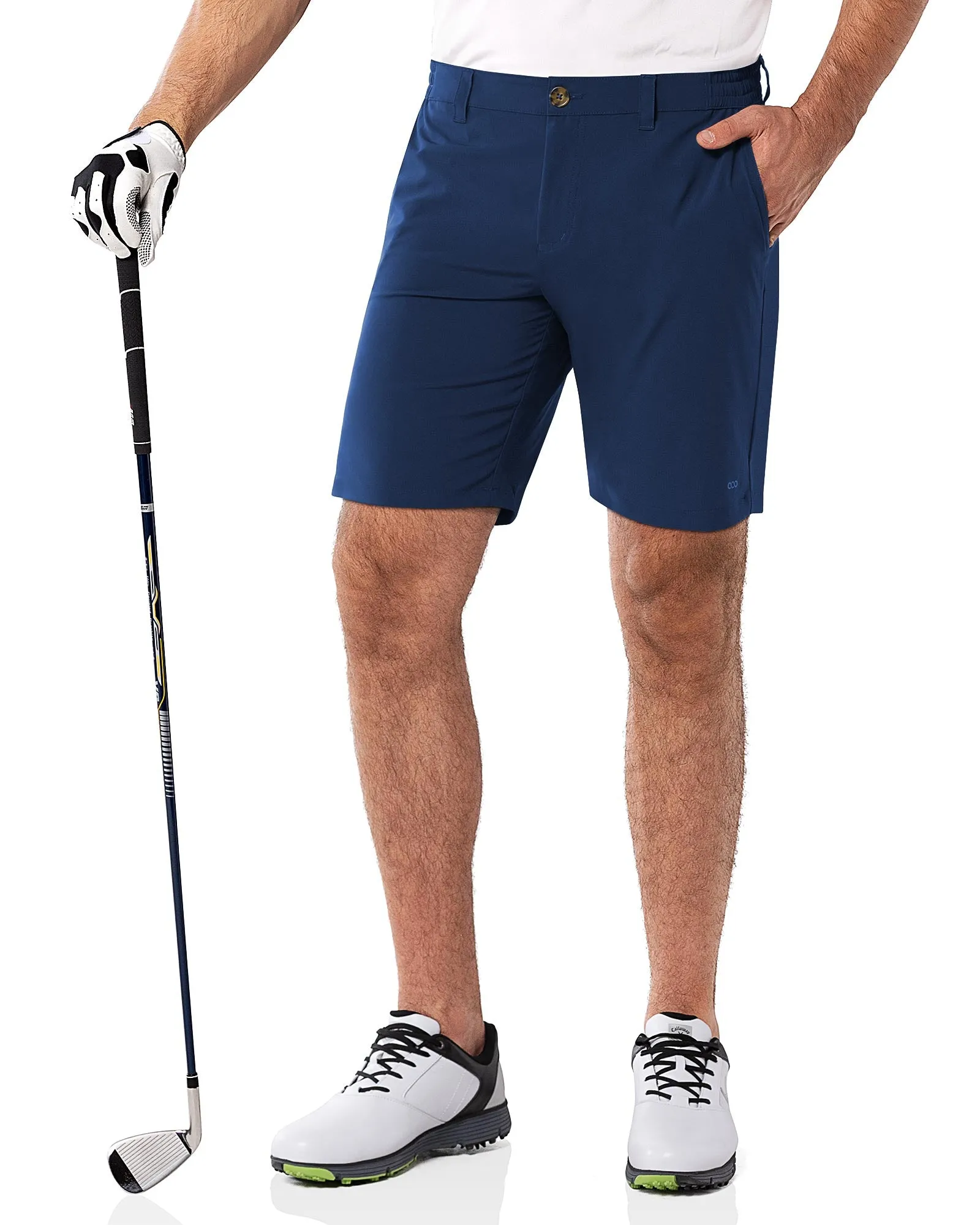 Men's 9" UPF 50  Golf Shorts with 5 Pockets