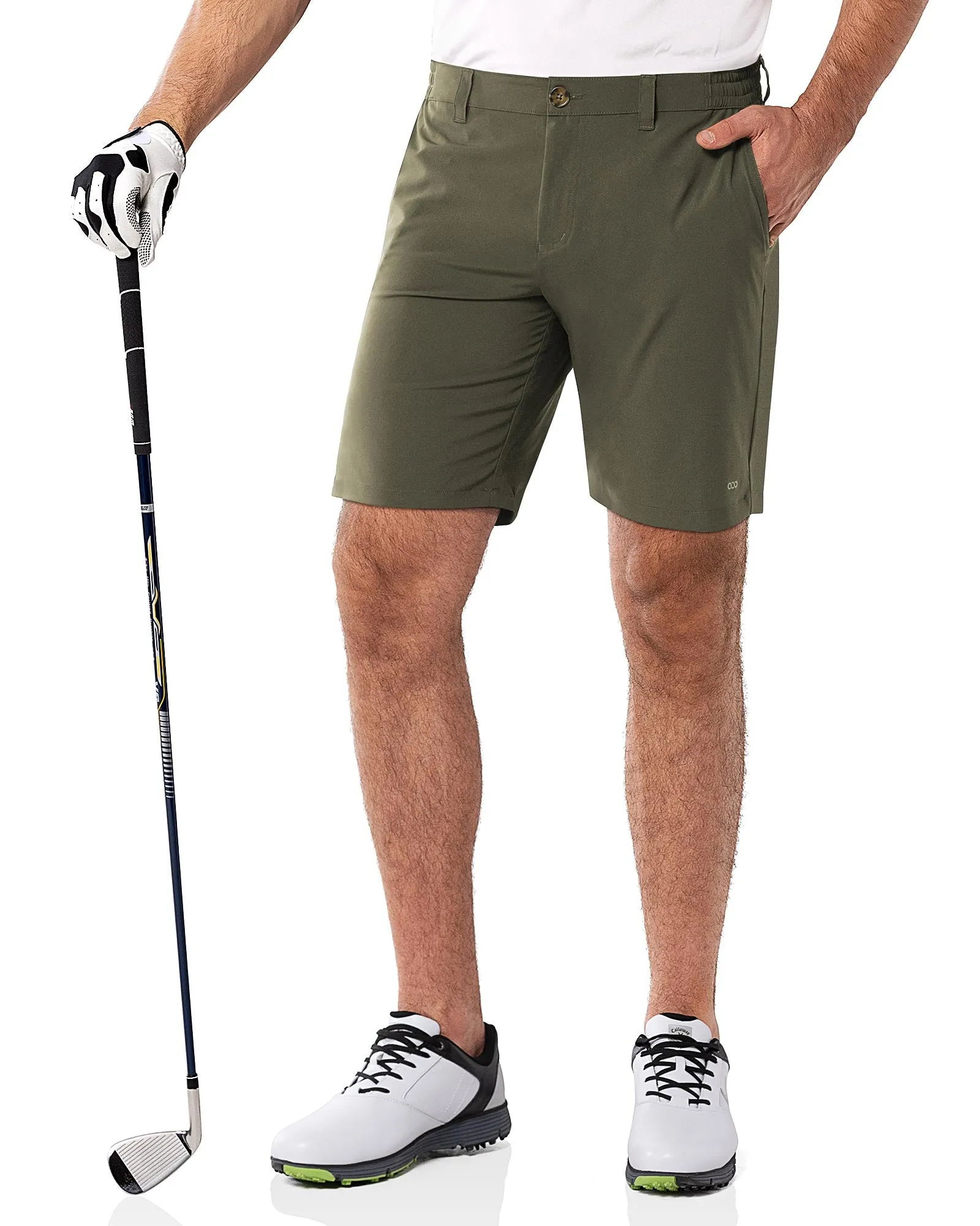 Men's 9" UPF 50  Golf Shorts with 5 Pockets