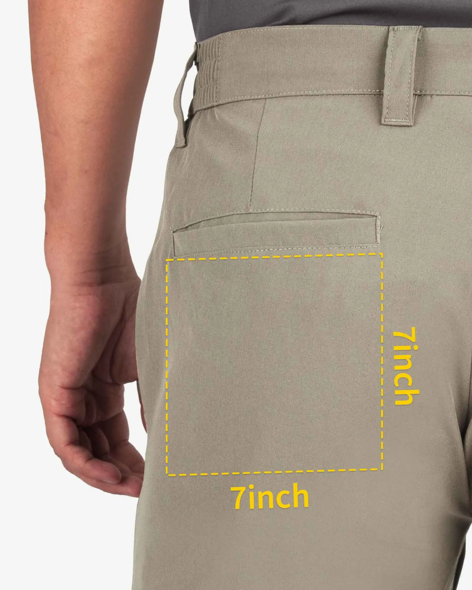 Men's 9" UPF 50  Golf Shorts with 5 Pockets