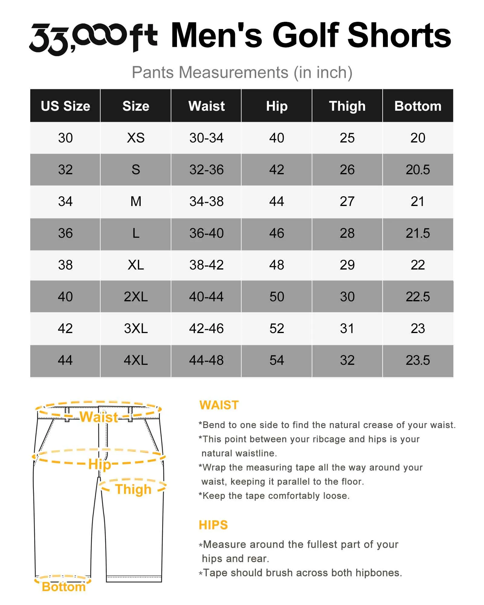 Men's 9" UPF 50  Golf Shorts with 5 Pockets