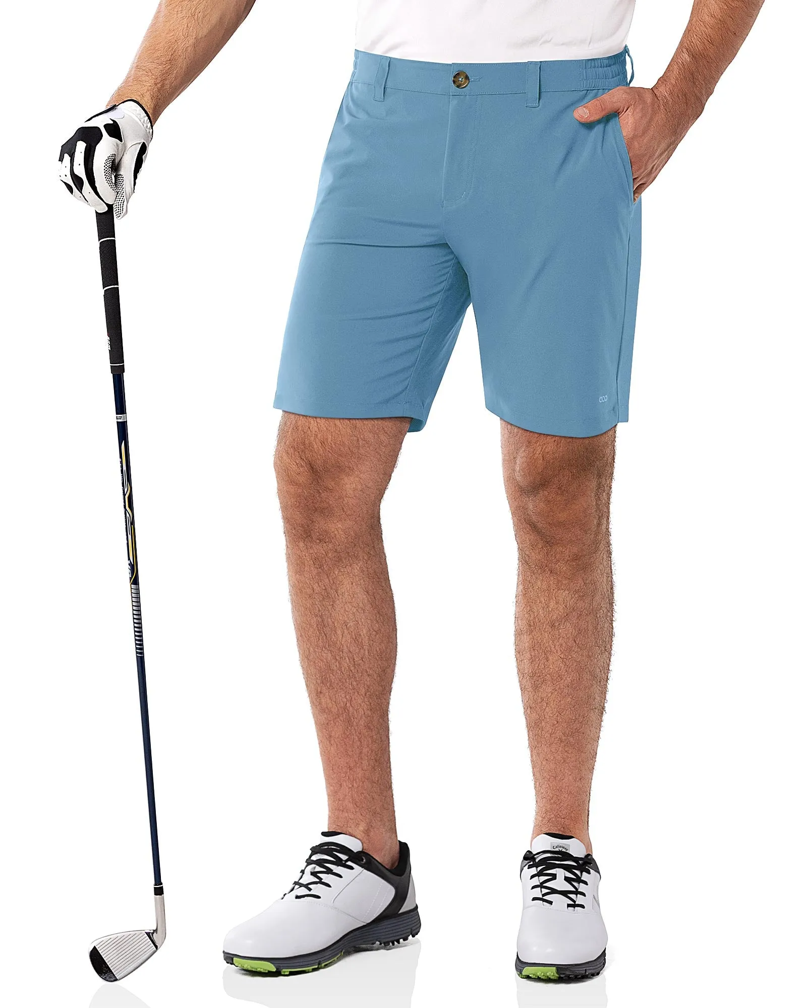 Men's 9" UPF 50  Golf Shorts with 5 Pockets