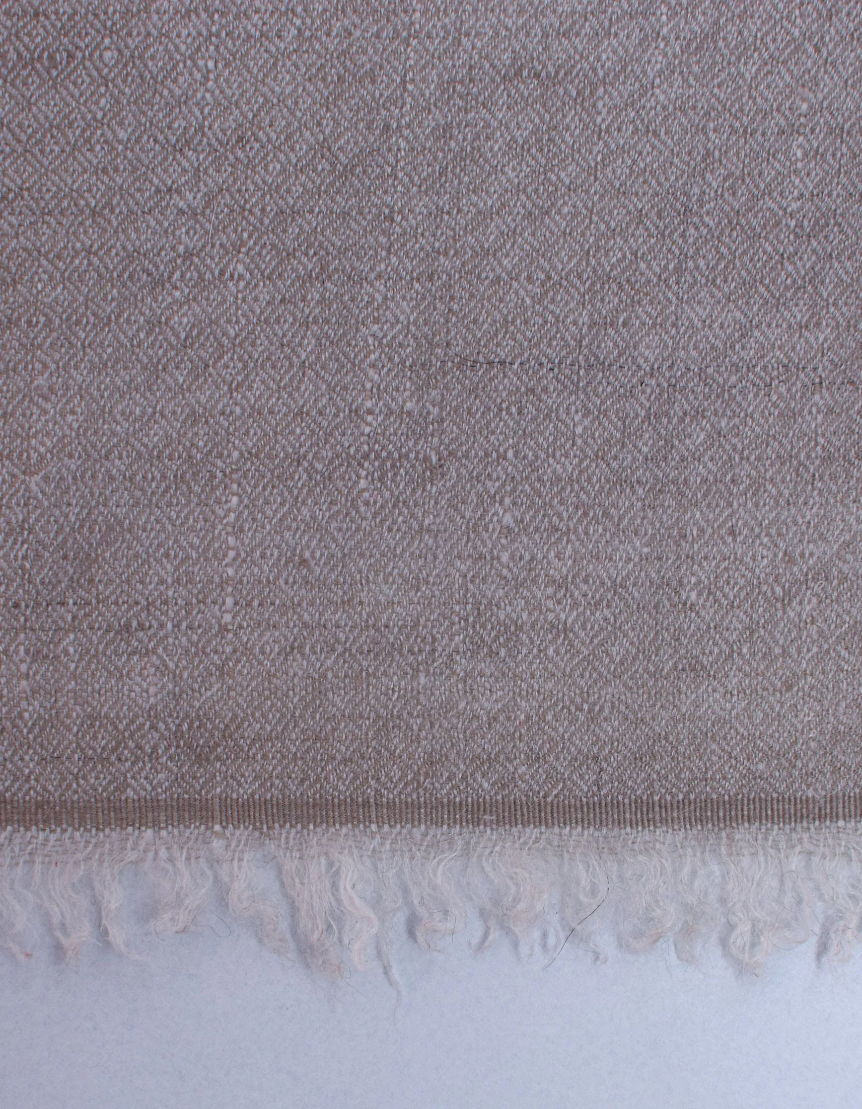 Modern Multicolour Stripes Handwoven Dual Design Embroidered Cashmere Pashmina Stole
