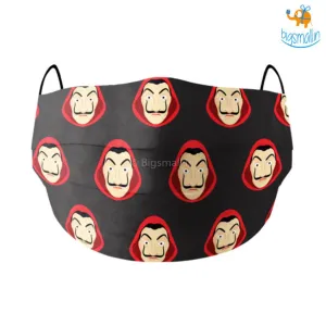 Money Heist Printed Cotton Mask With Filter