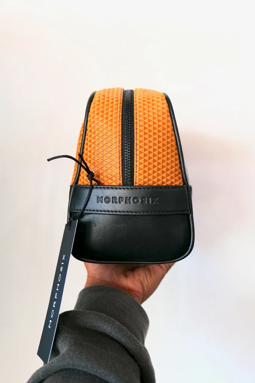 MORPHOSIX LUX TRAVEL LEATHER BAG GOLDEN AMBER